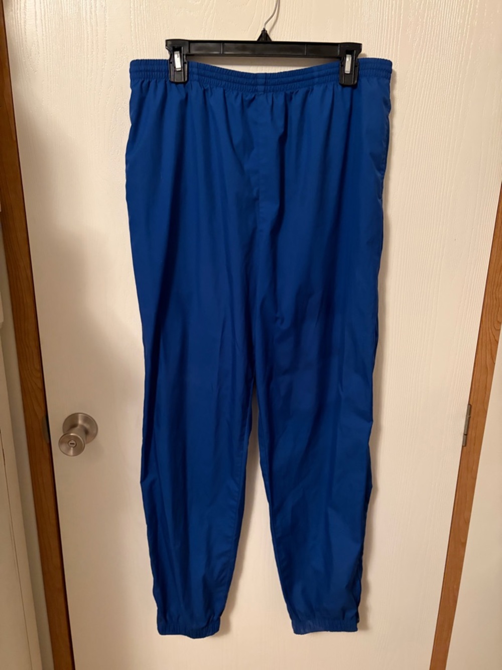 Vintage 90s J. Crew Oarsman Men’s Polyester Track Pants Blue SZ L Singapore